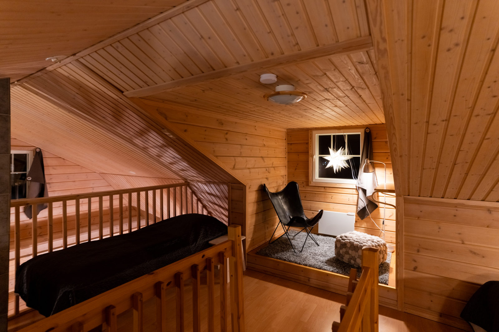 Kilpisjärven tunturimajat yläkerta