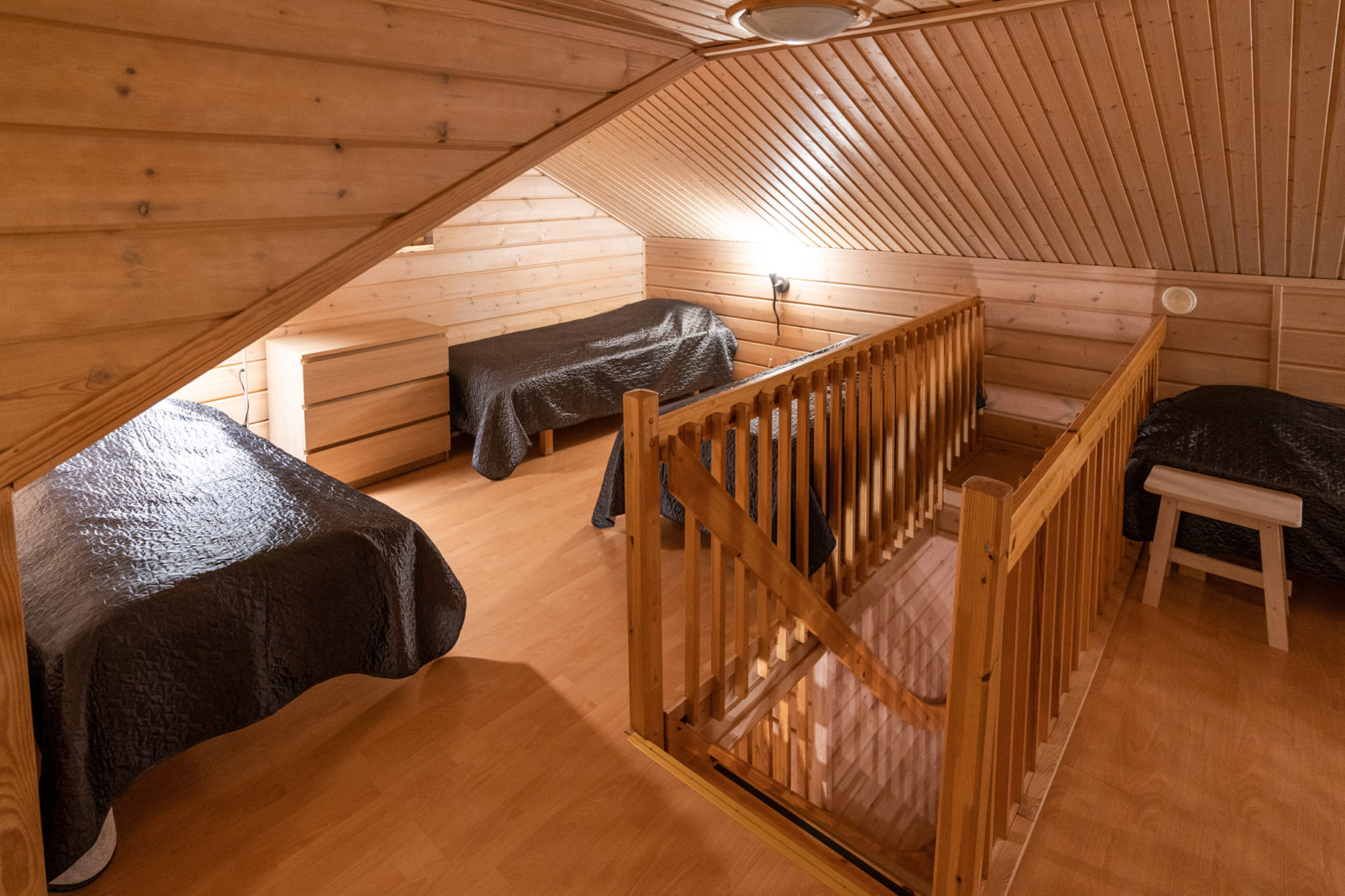 Kilpisjärven tunturimajat yläkerta